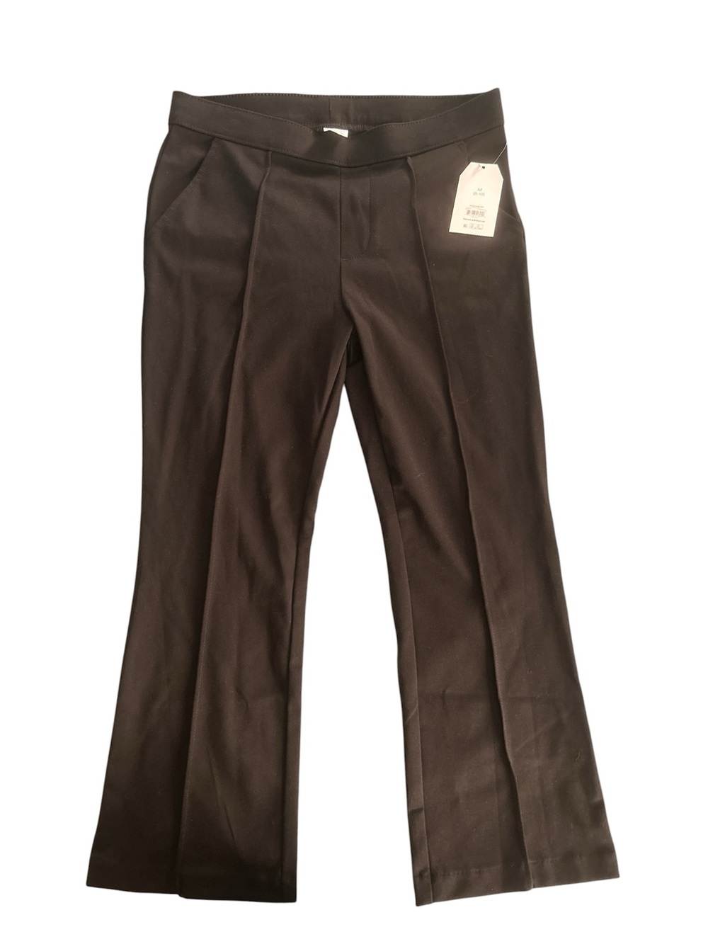 Time and Tru Black Cropped Flare Pants